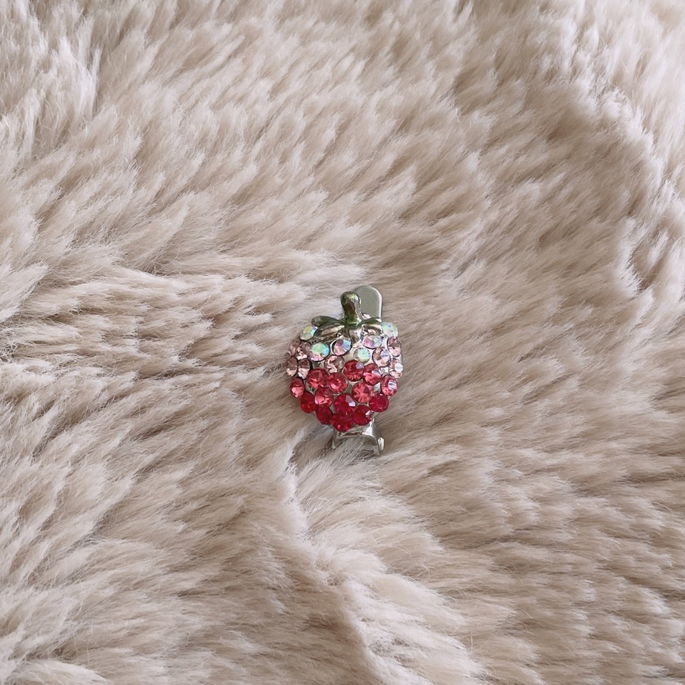 Cute Adorable Strawberry Mini Hair Clip